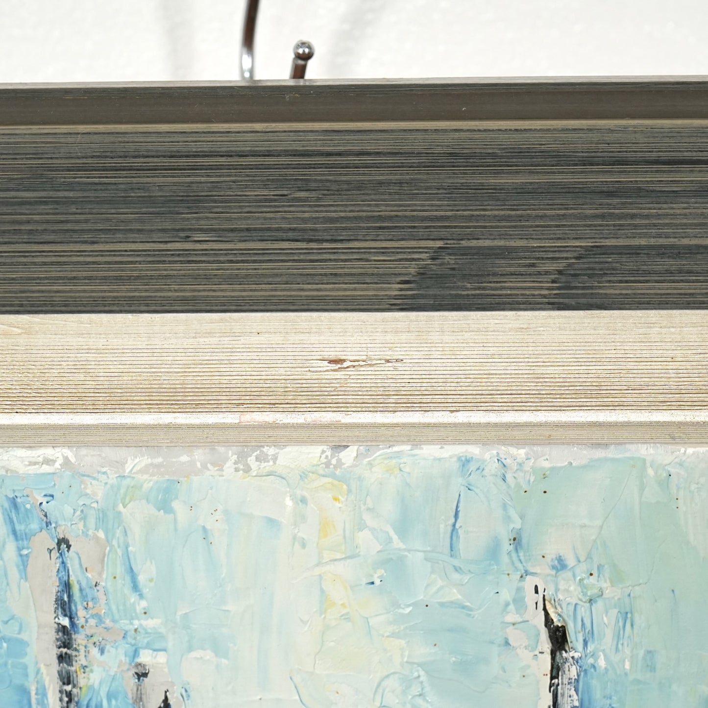 デンマークヴィンテージ 抽象画オイルペインティング 97cm×49cm