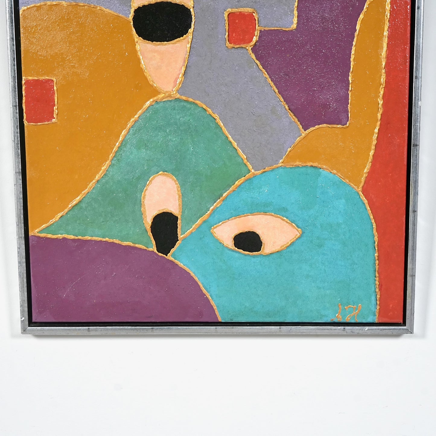 デンマークヴィンテージ オイルペインティング 64cm×74cm