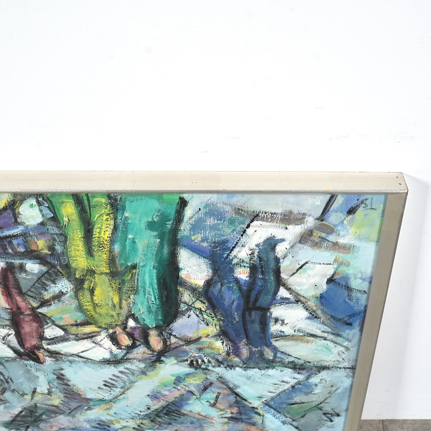 【Tove Schultz】抽象画オイルペインティング 85.5cm×68.5cm