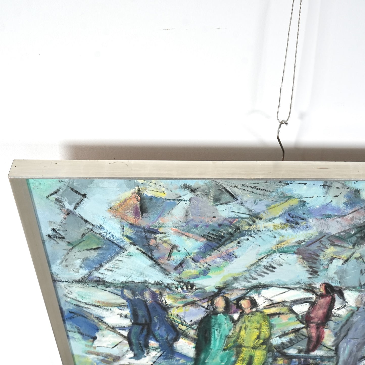 【Tove Schultz】抽象画オイルペインティング 85.5cm×68.5cm
