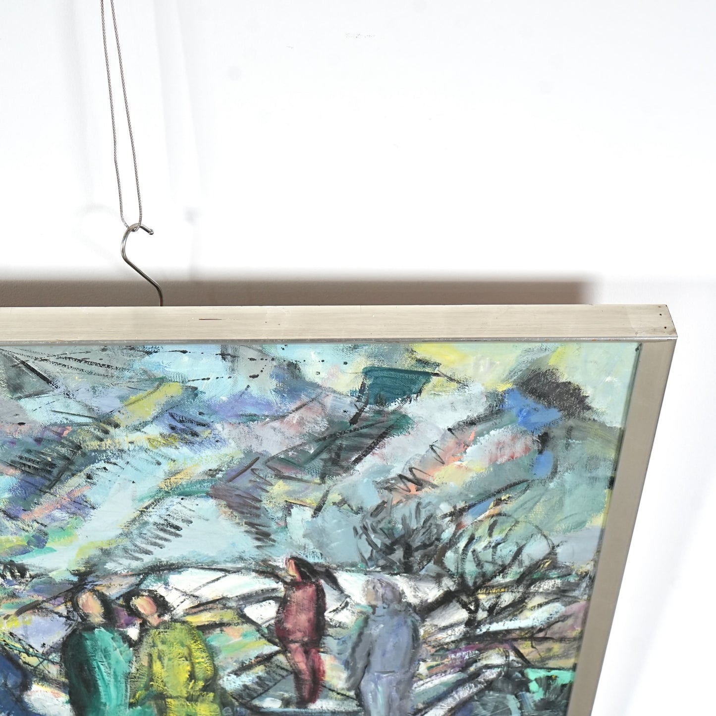 【Tove Schultz】抽象画オイルペインティング 85.5cm×68.5cm