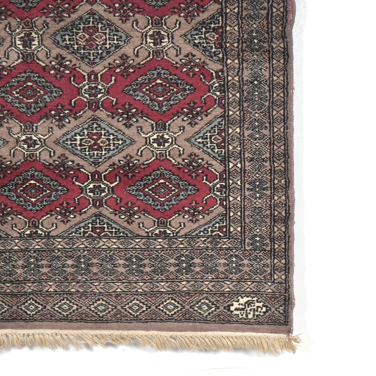 送料無料 ヴィンテージ ラグ(手織り/124cm×76.5cm)