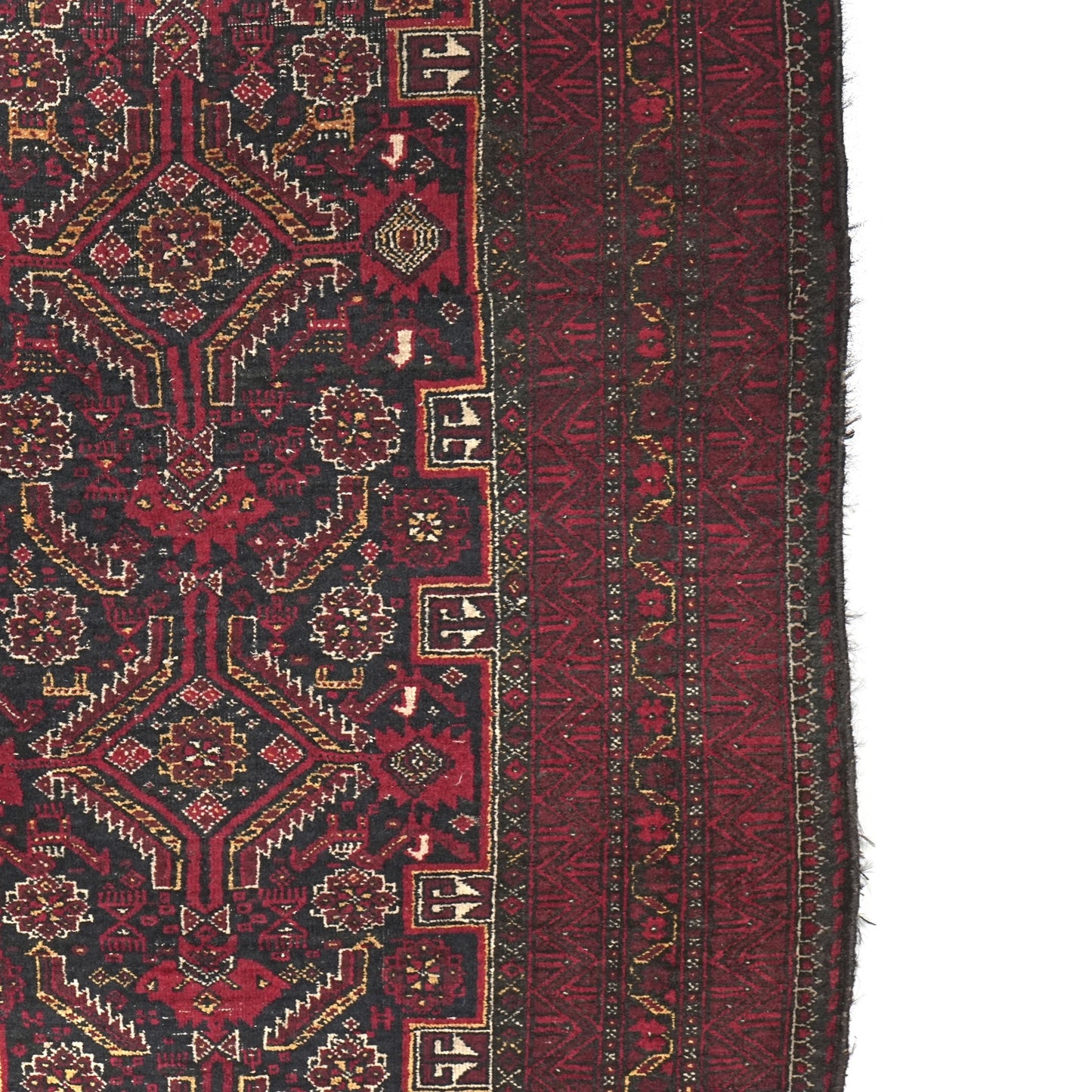 送料無料 ヴィンテージ ラグ(手織り/178cm×92cm)