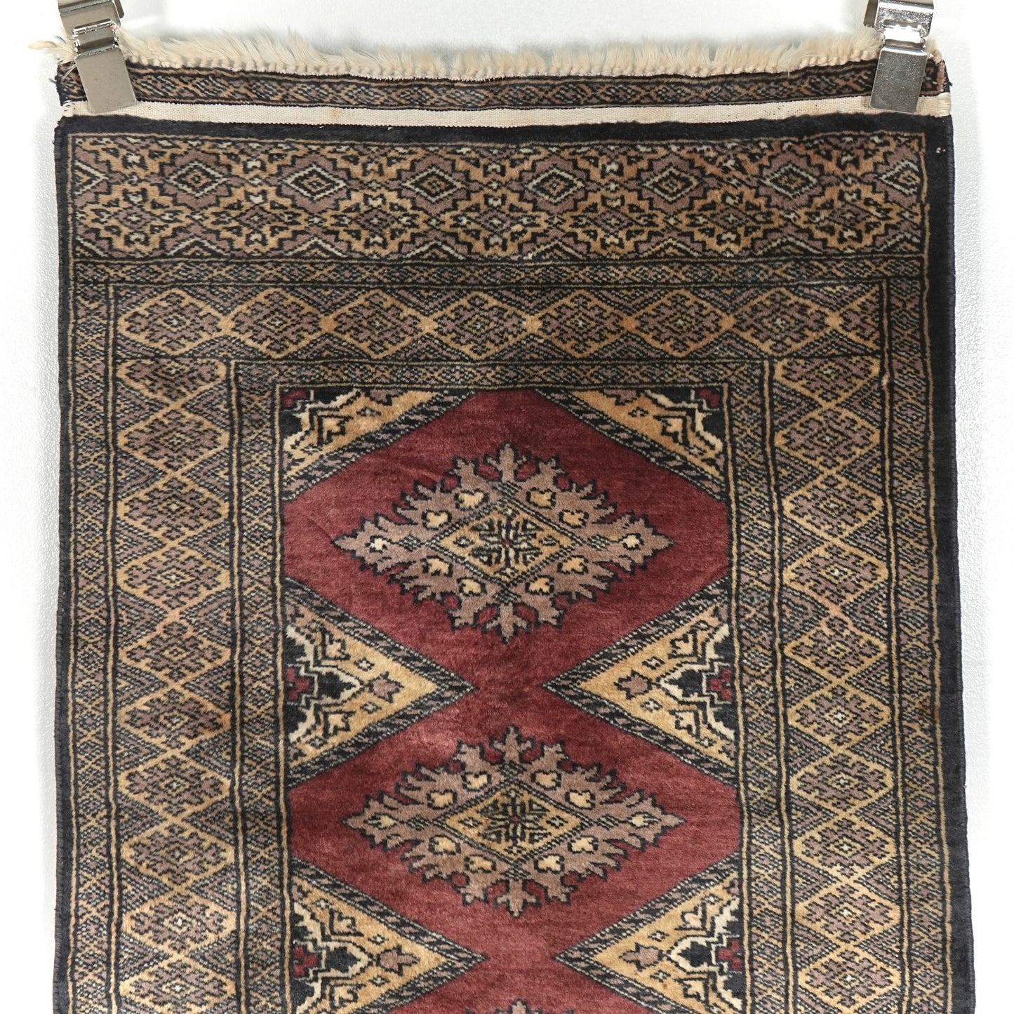 送料無料 ヴィンテージ ラグ(手織り/140cm×62cm)