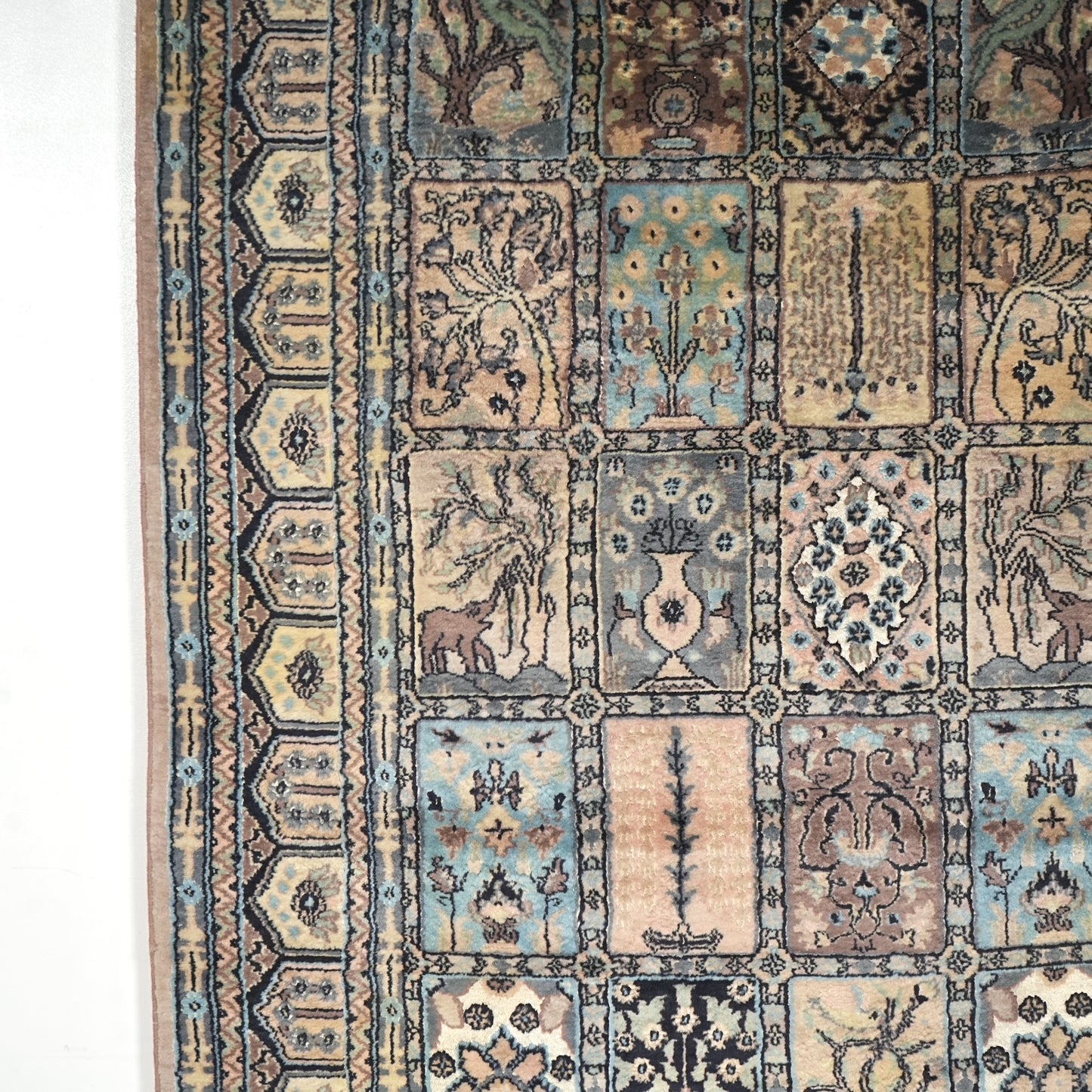 送料無料 ヴィンテージ ラグ(手織り/199cm×121.5cm)