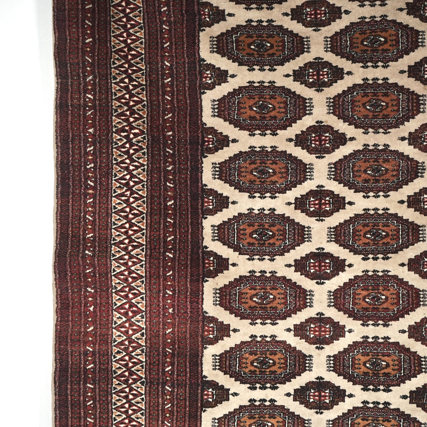 送料無料 ヴィンテージ ラグ(手織り/212cm×126cm)