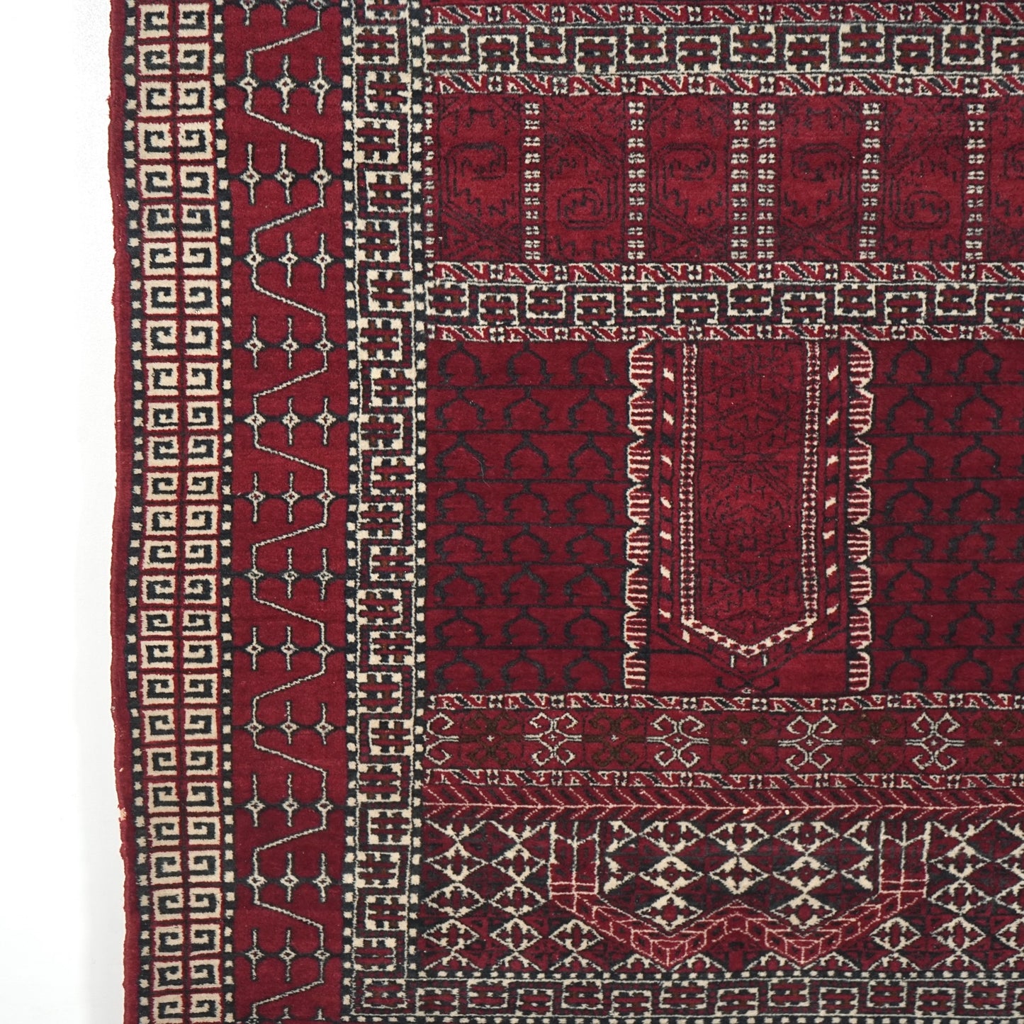 送料無料 ヴィンテージ ラグ(手織り/221cm×125cm)