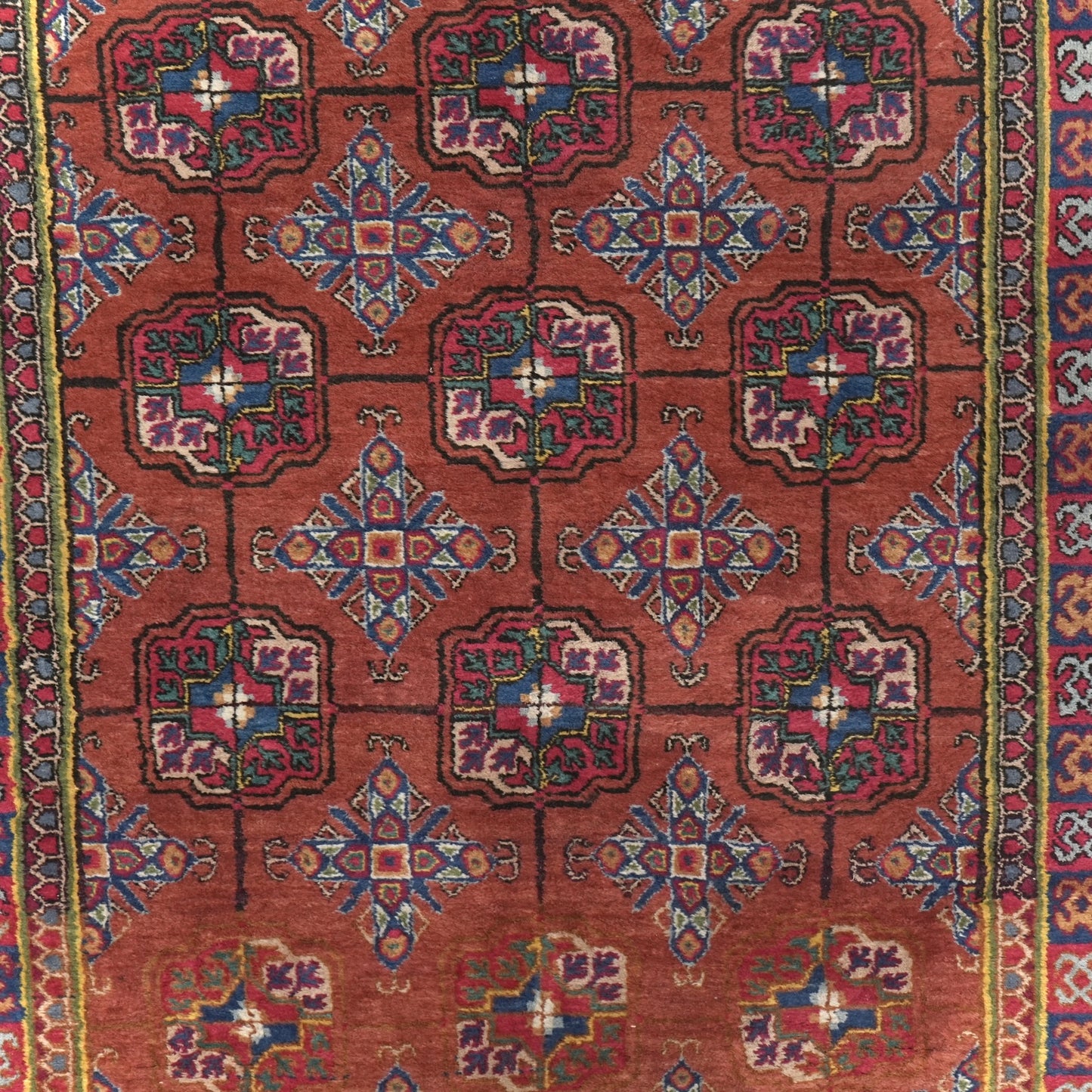 送料無料 ヴィンテージ ラグ(手織り/262cm×151cm)
