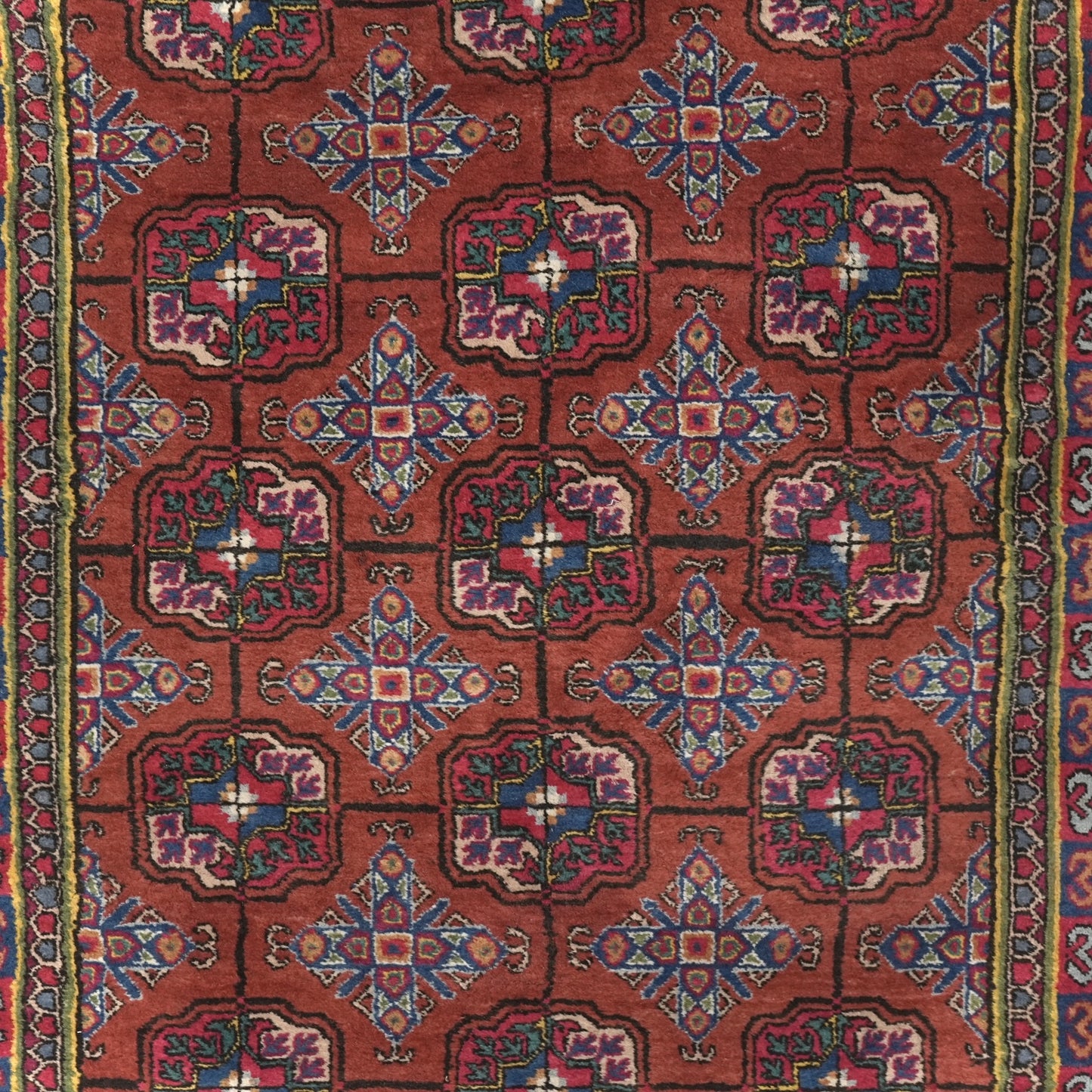 送料無料 ヴィンテージ ラグ(手織り/262cm×151cm)