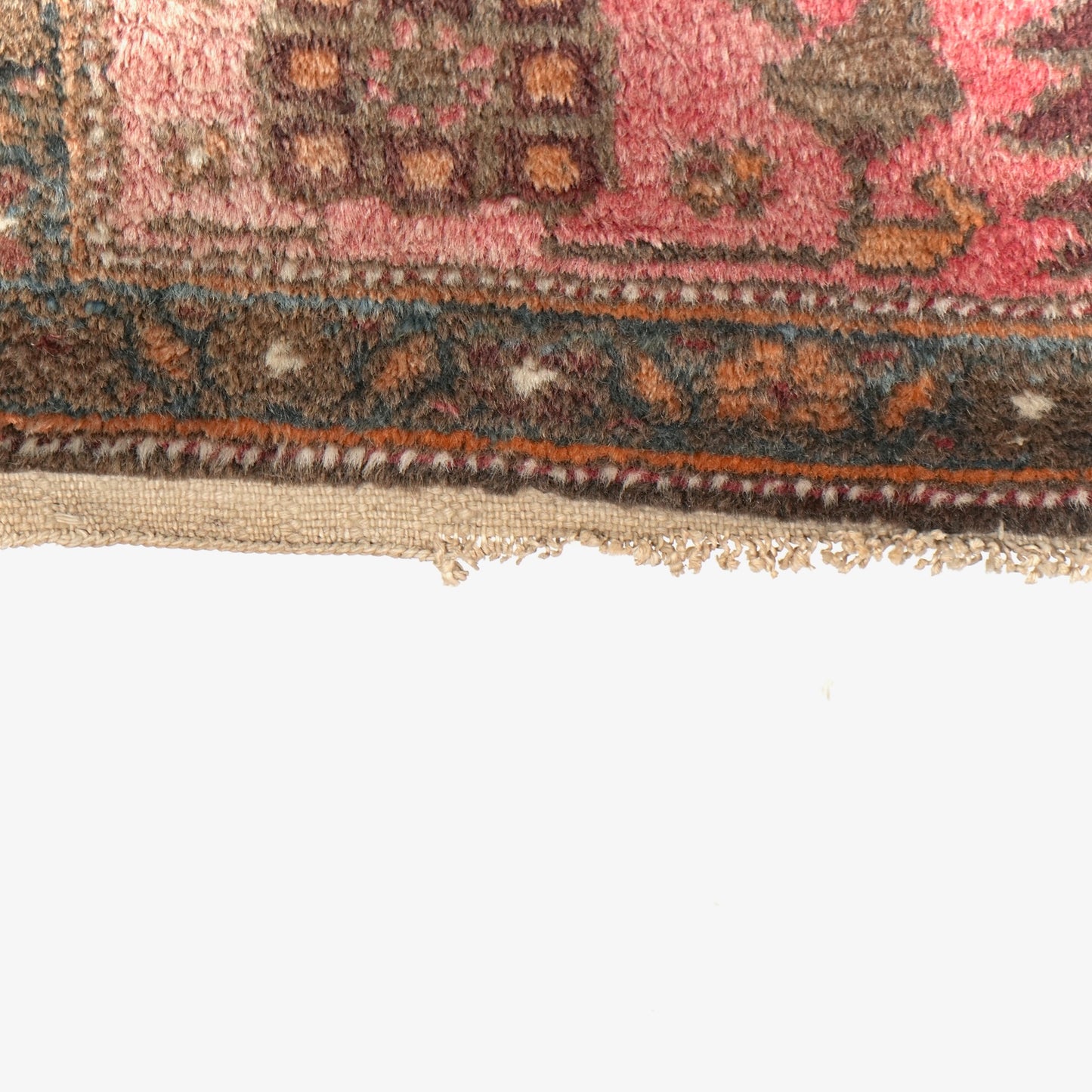 送料無料 ヴィンテージ ラグ(手織り/193cm×123cm)