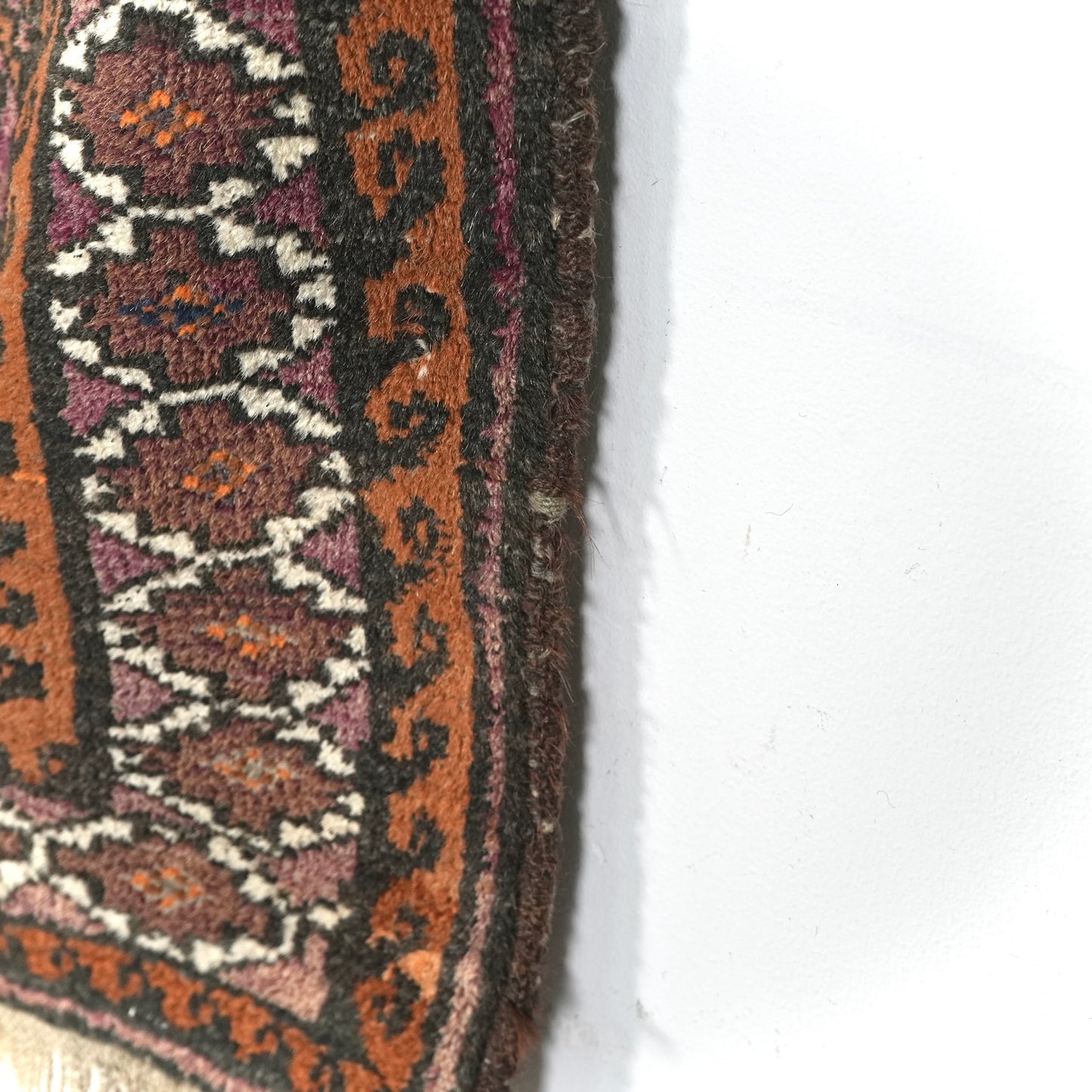 送料無料 ヴィンテージ ラグ(手織り/158cm×100cm)