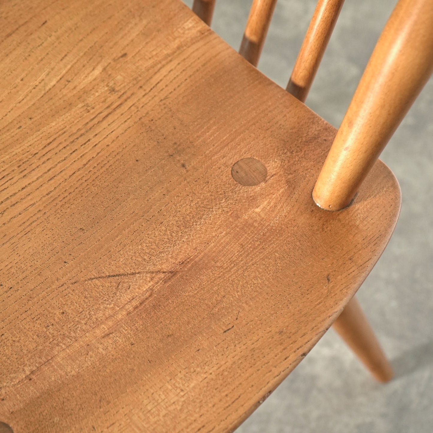 【ERCOL】ヴィンテージ ハイスティックバックチェア(メープル)