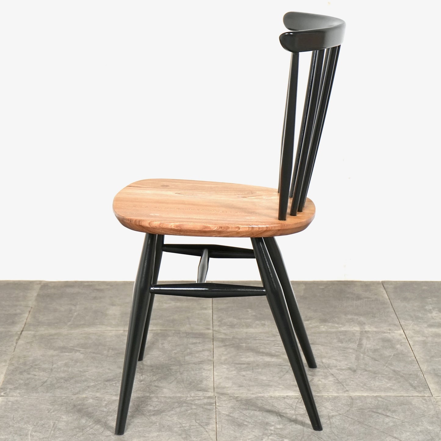 【ERCOL】ヴィンテージ ファンバックチェア(バイカラー)