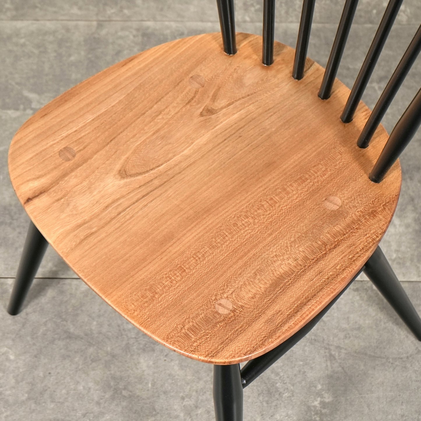 【ERCOL】ヴィンテージ ファンバックチェア(バイカラー)