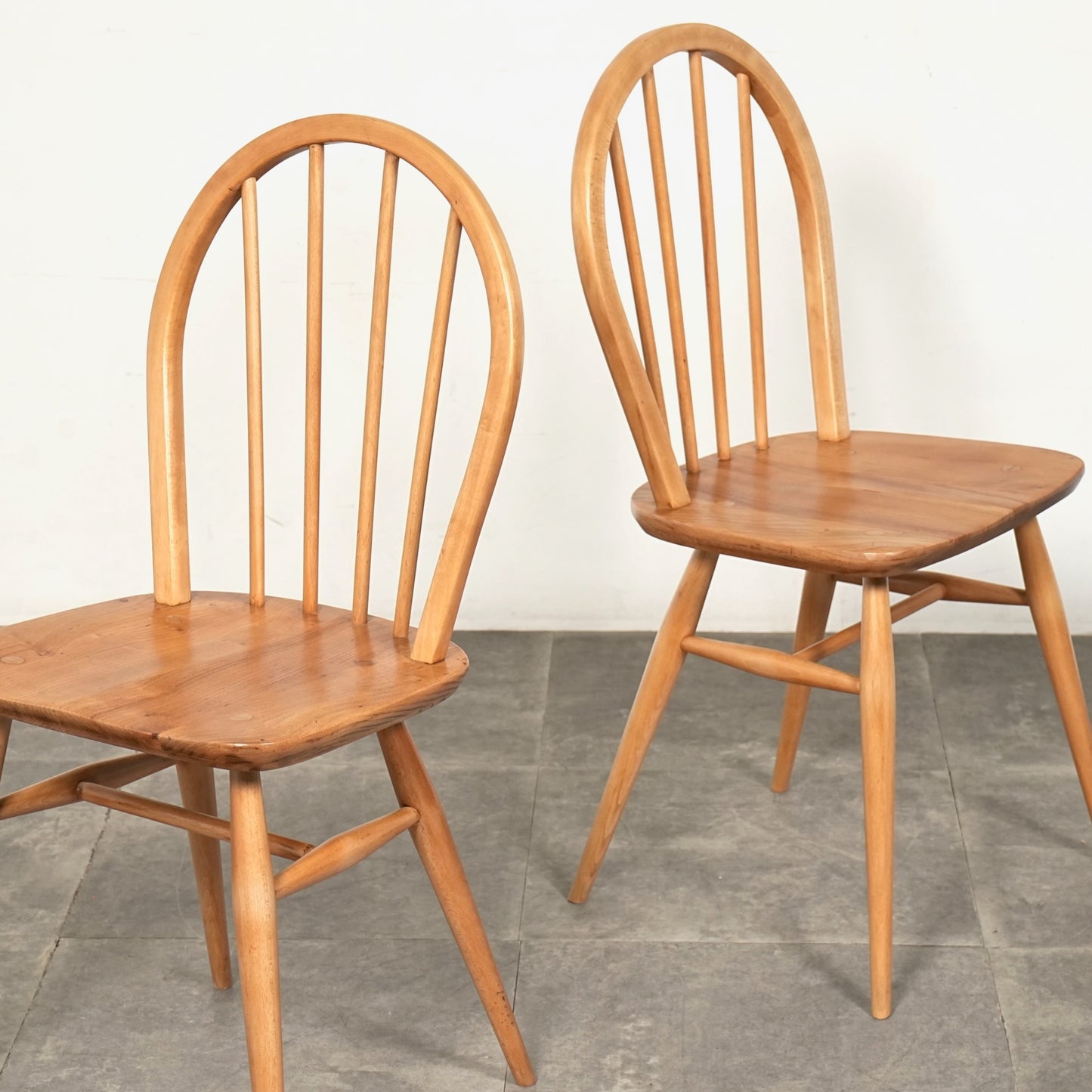 【ERCOL】ヴィンテージ フープバックチェア(メープル)