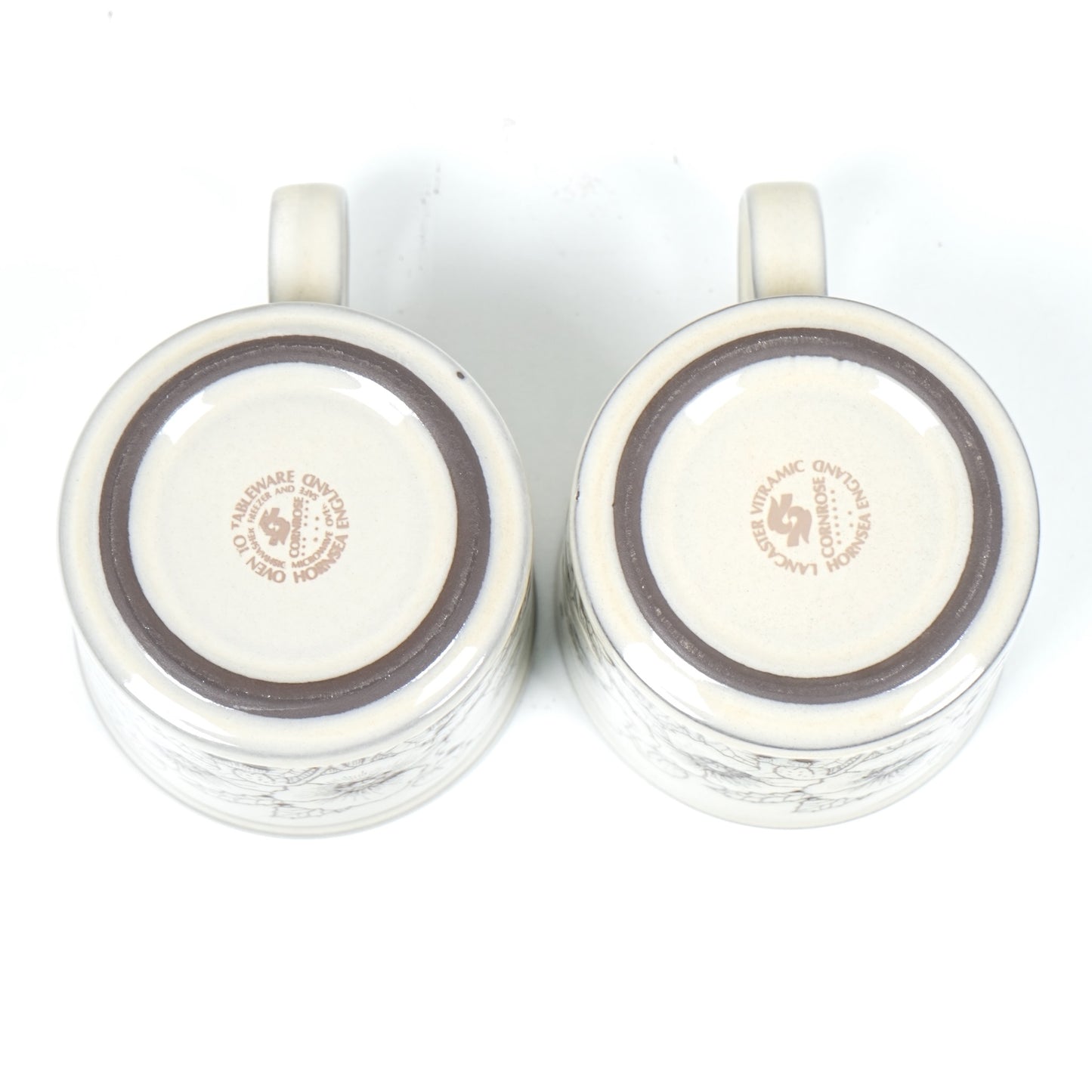 送料無料【Hornsea】CORNROSE カップ&ソーサー【4客セット】