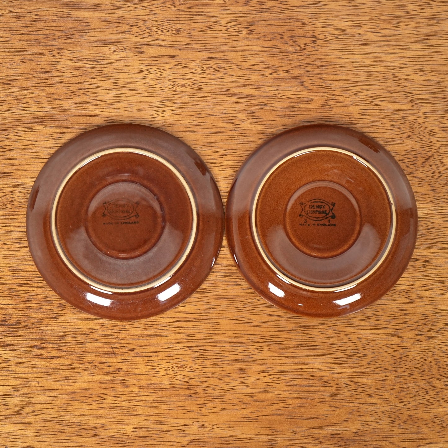 送料無料【Denby】Homestead Brown カップ&ソーサー【4客セット】