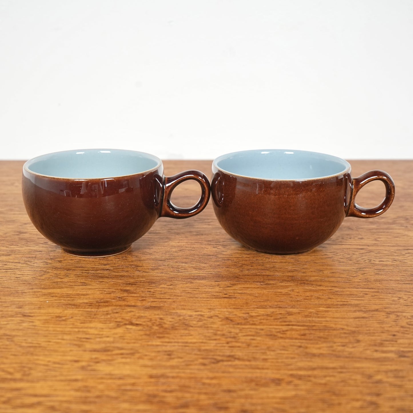 送料無料【Denby】Homestead Brown カップ&ソーサー【4客セット】