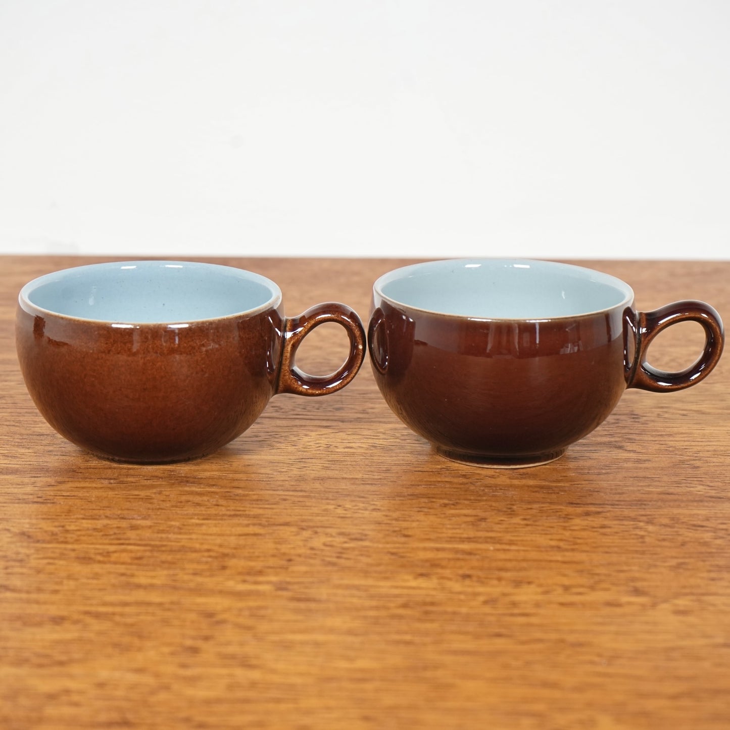送料無料【Denby】Homestead Brown カップ&ソーサー【4客セット】
