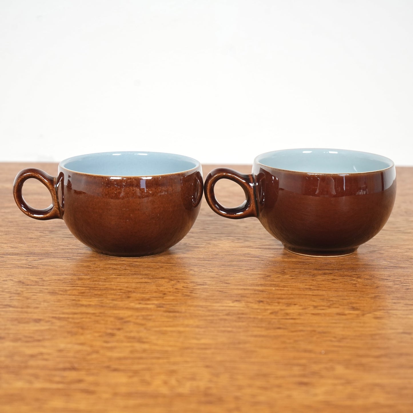 送料無料【Denby】Homestead Brown カップ&ソーサー【4客セット】