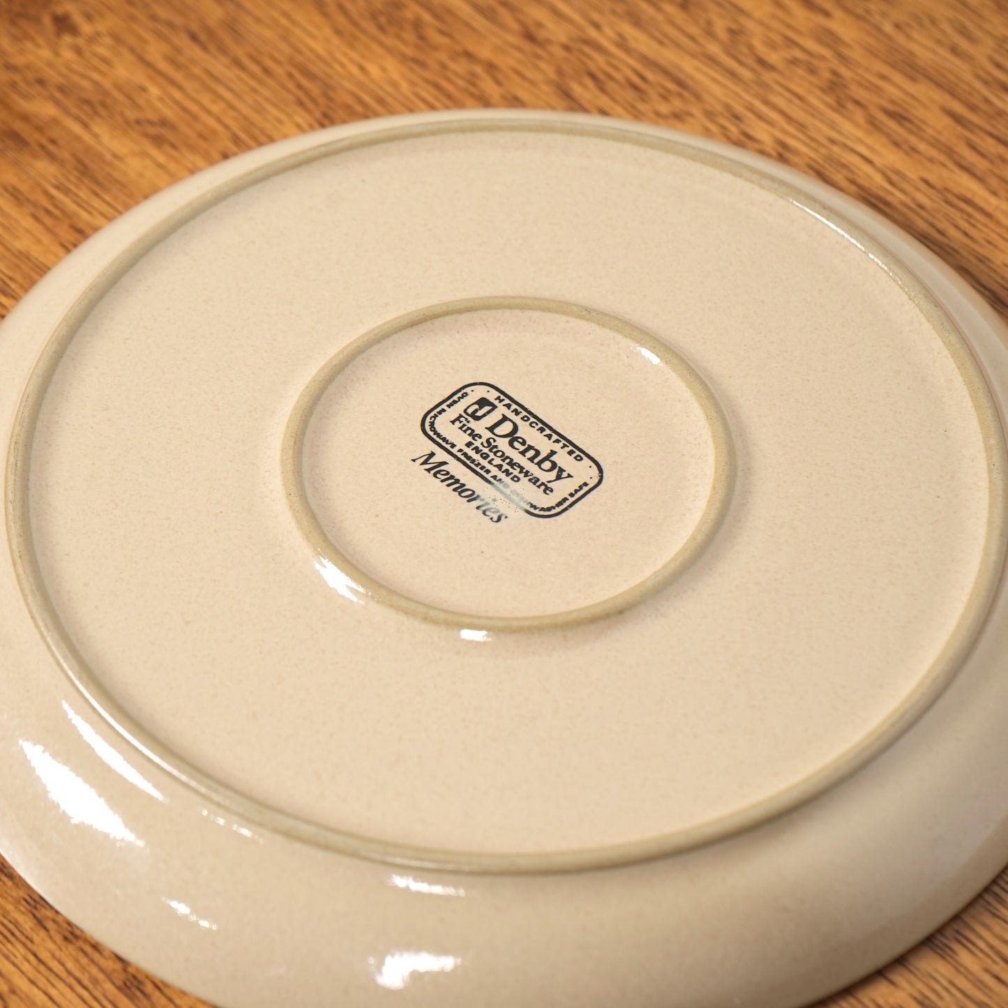 送料無料【Denby】Memories プレート(φ21cm)【4枚セット】
