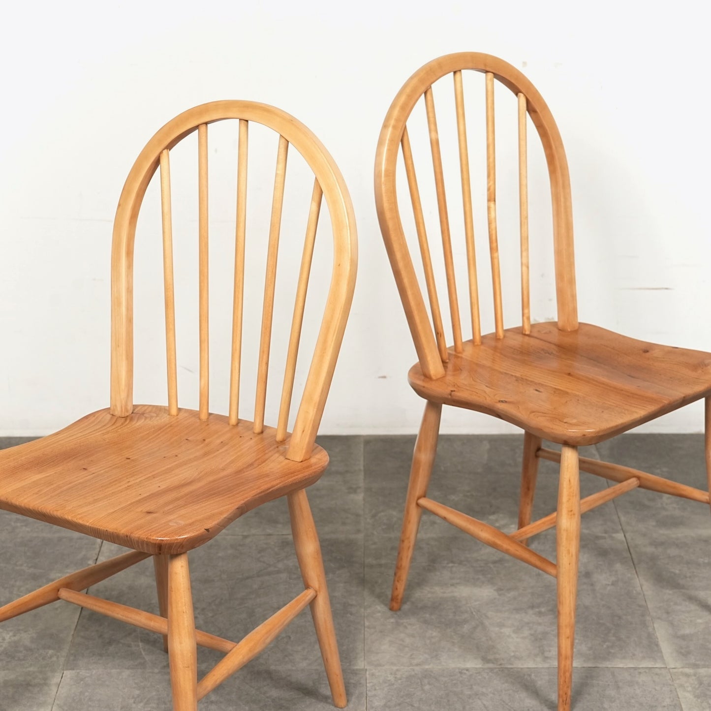 【ERCOL】ヴィンテージ フープバックチェア(メープル)
