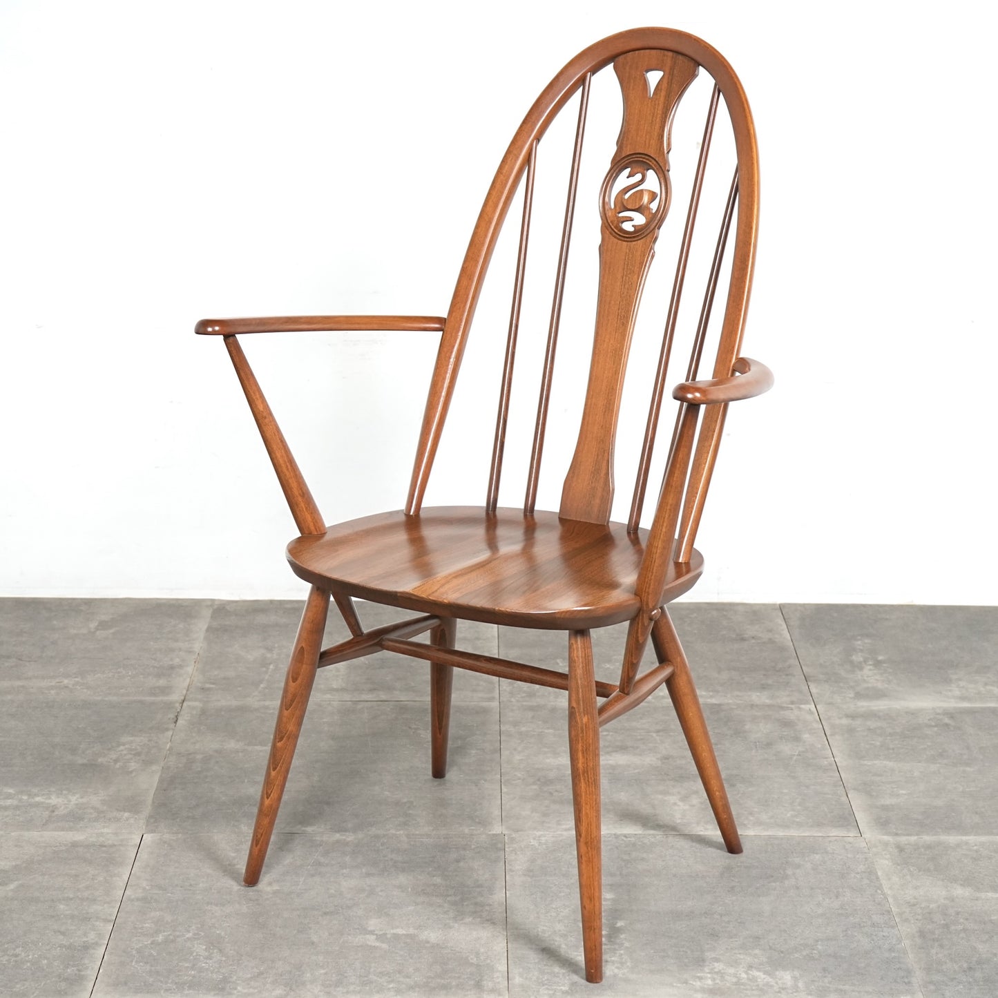 【ERCOL】オールドコロニアル スワンバック アームチェア