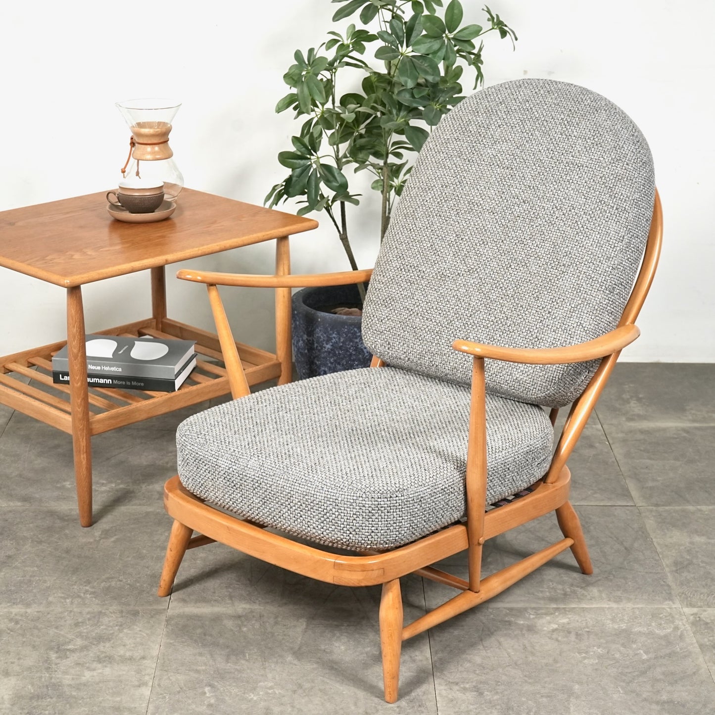 【ERCOL】ヴィンテージ 1Pソファ(イージーチェア)【張替済】