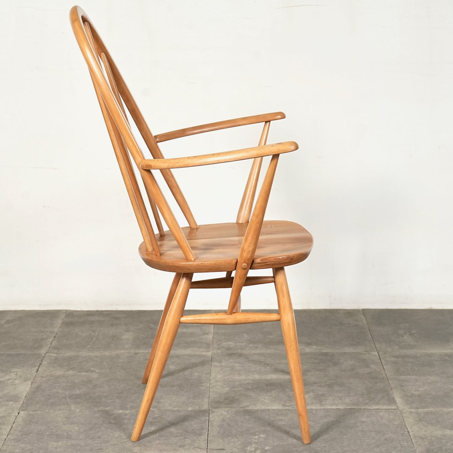 【ERCOL】ヴィンテージ クエーカー アームチェア(メープル)
