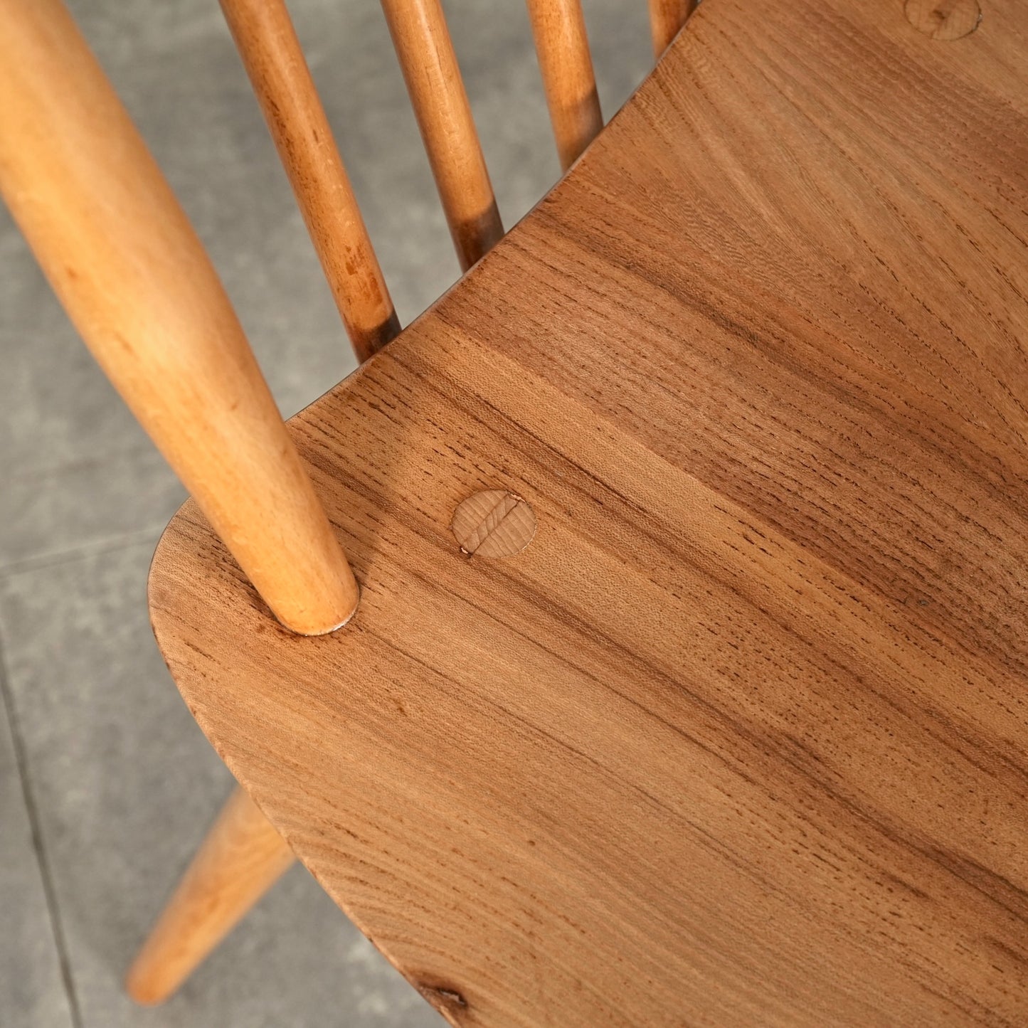 【ERCOL】ヴィンテージ ハイスティックバックチェア(メープル)