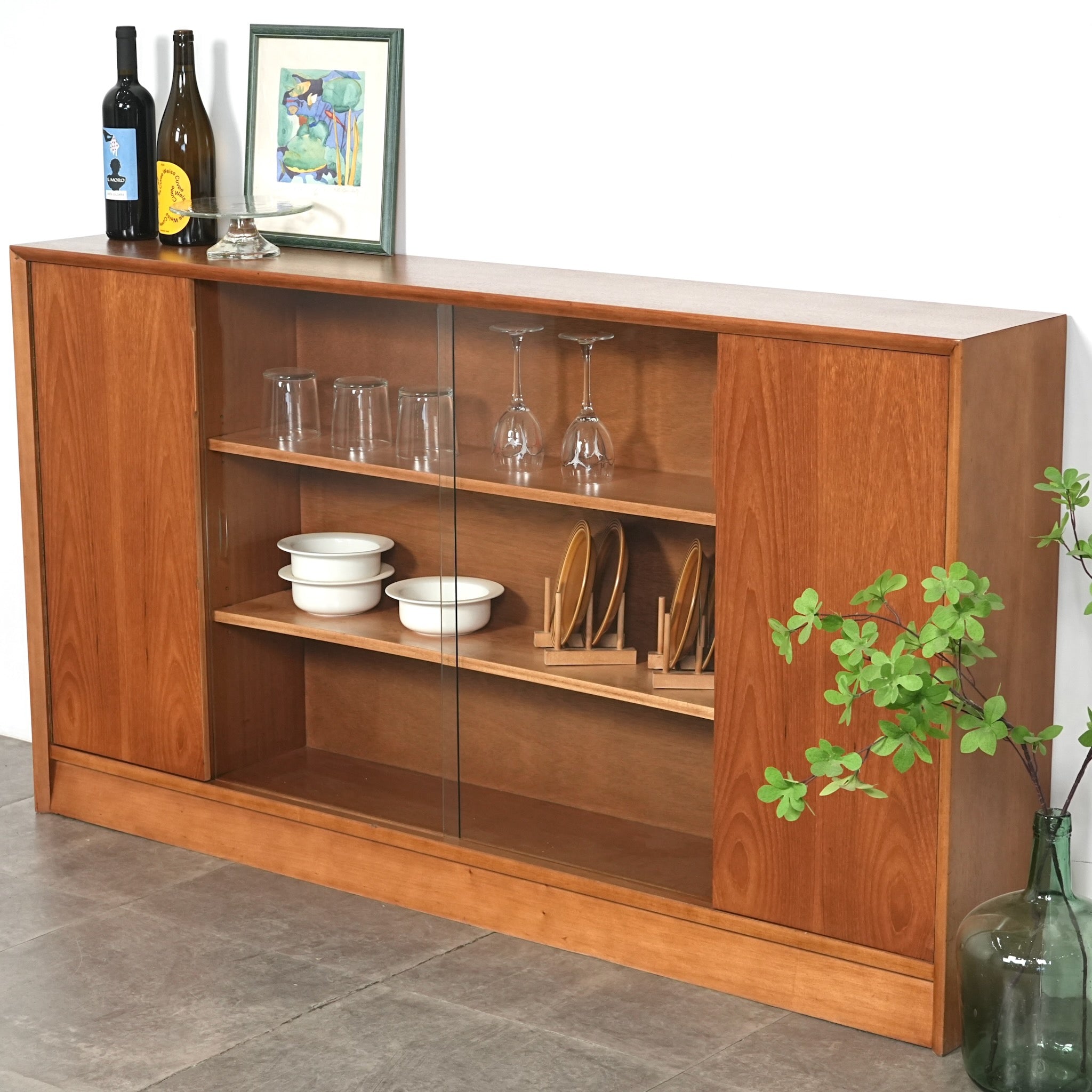 ◇◇ RETRO ビンテージ 硝子キャビネット A ◇◇ ジャパンヴィンテージ ガラスキャビネット 昭和レトロ 古道具