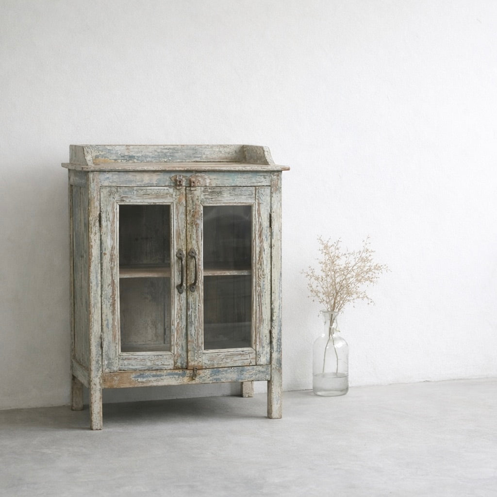 ヴィンテージ ガラスキャビネット