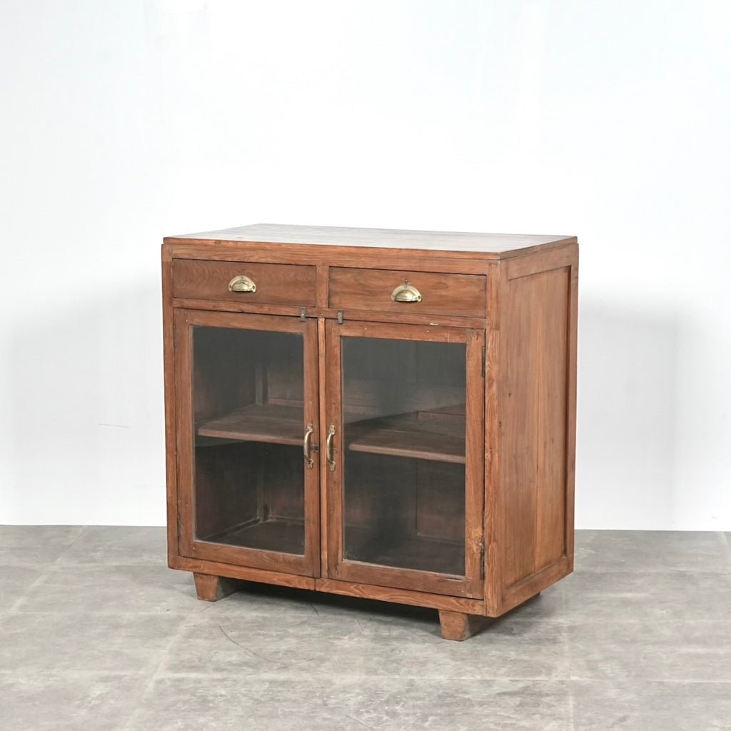 ヴィンテージ ガラスキャビネット