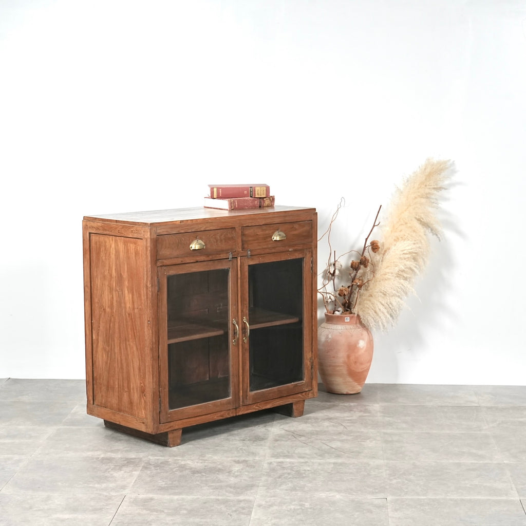 ヴィンテージ ガラスキャビネット