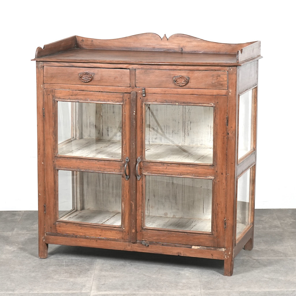 ヴィンテージ ガラスキャビネット