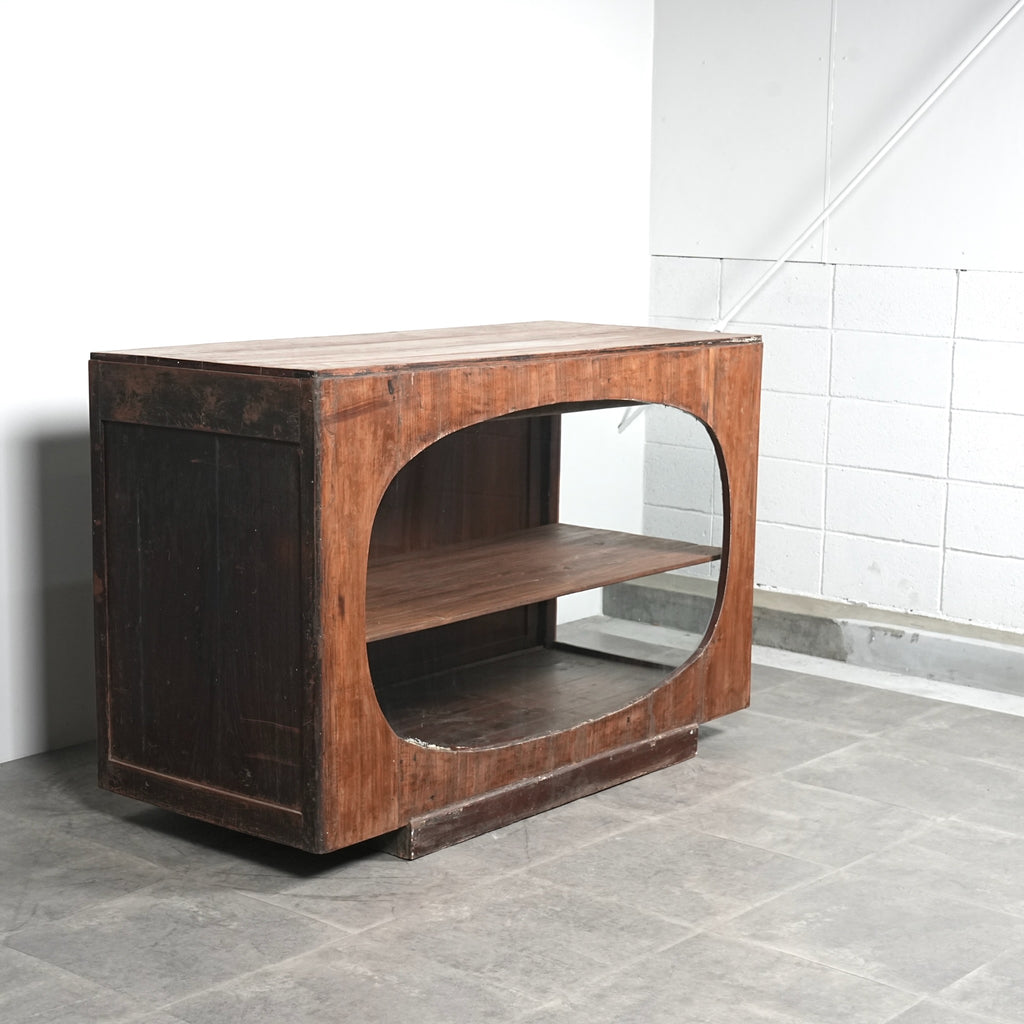 ヴィンテージ ガラスキャビネット/ショップカウンター