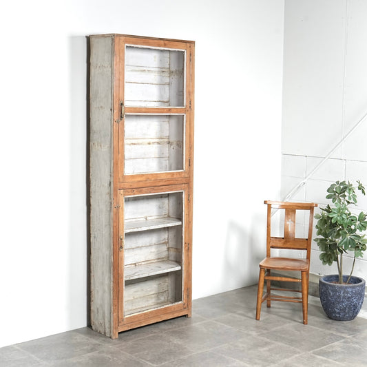 ヴィンテージ ガラスキャビネット