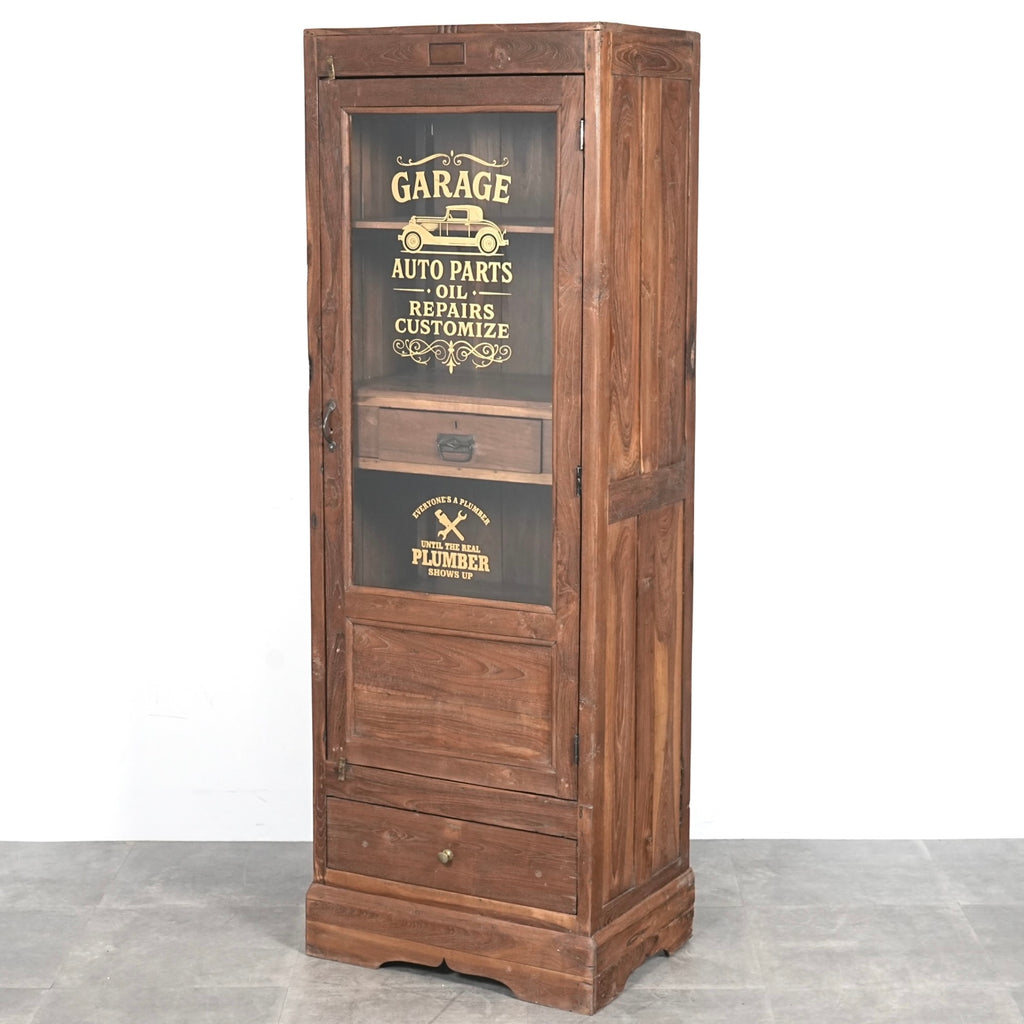 ヴィンテージ ガラスキャビネット