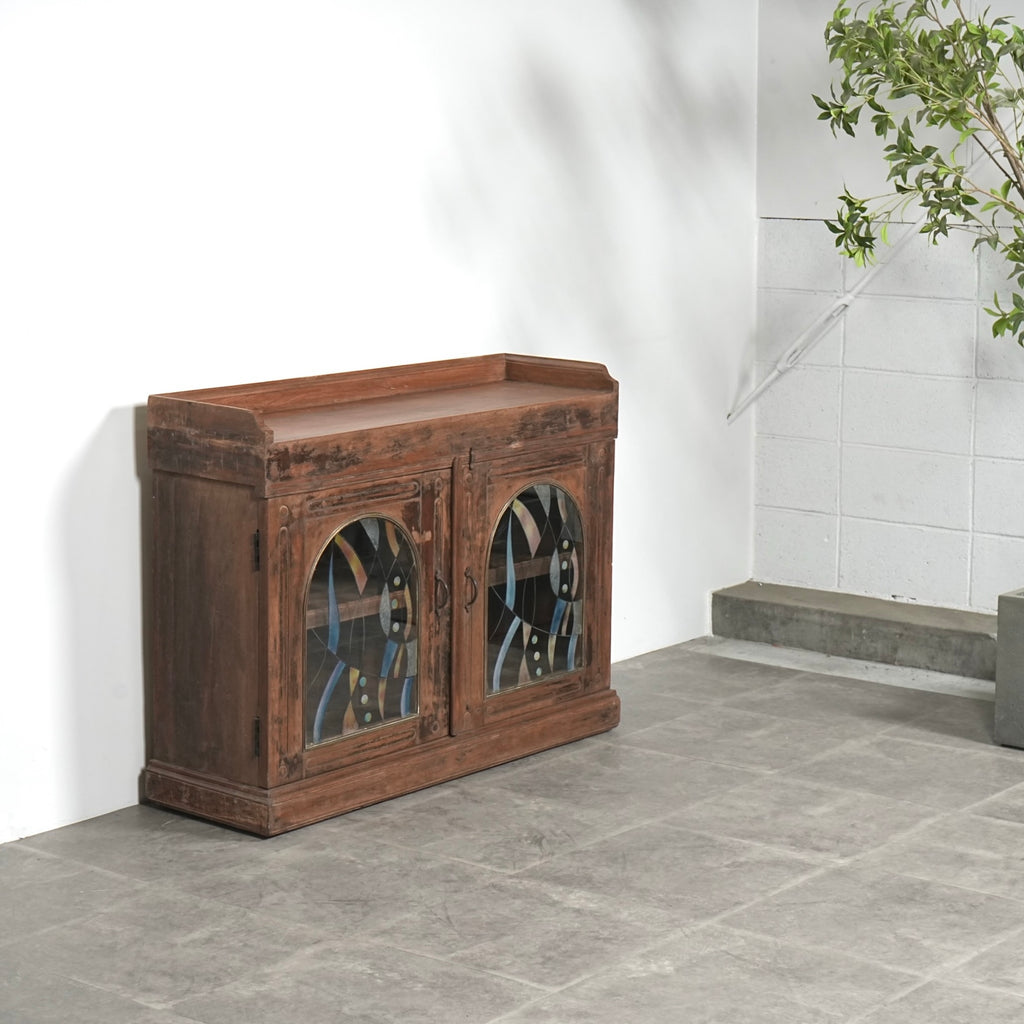 ヴィンテージ ガラスキャビネット