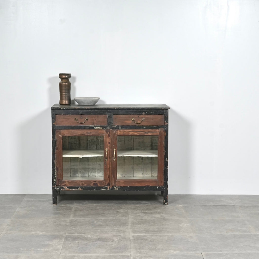 ヴィンテージ ガラスキャビネット