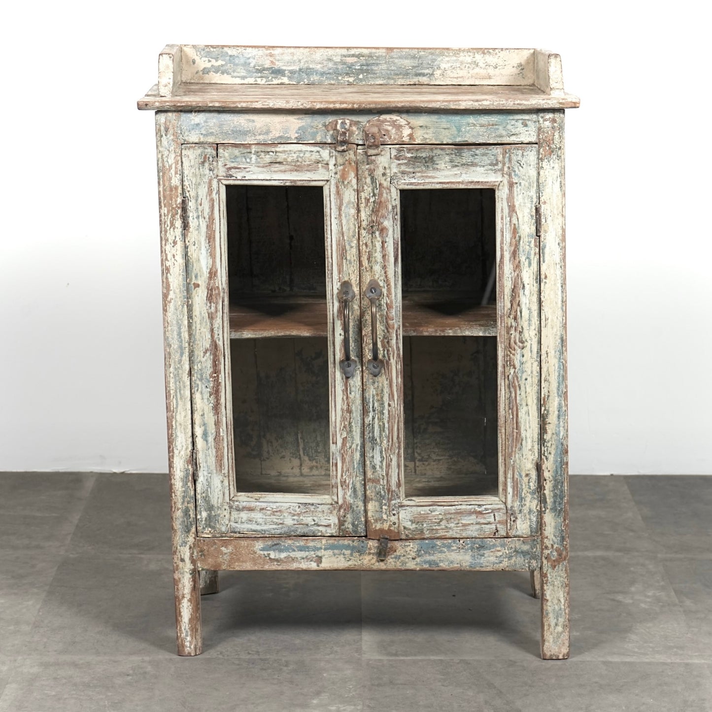 ヴィンテージ ガラスキャビネット