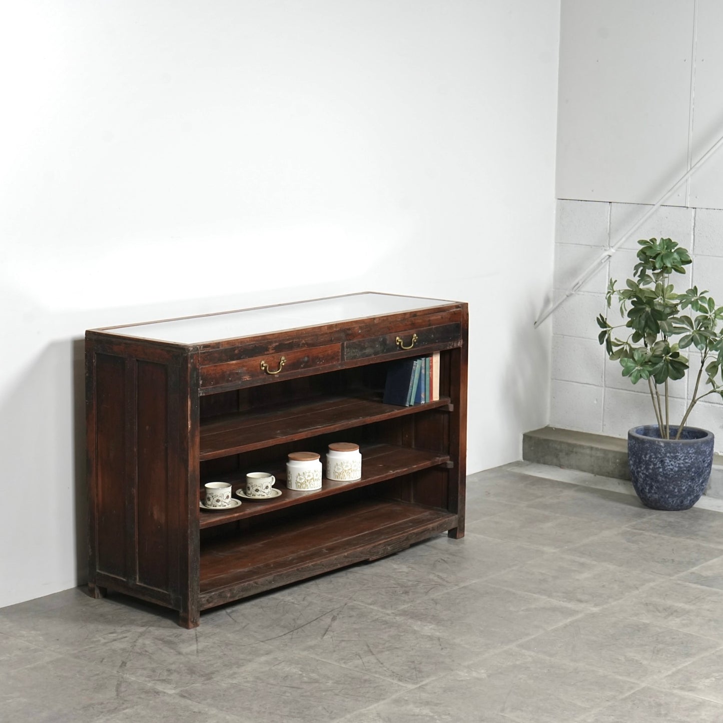 ヴィンテージ ガラスショーケース / ショップカウンター