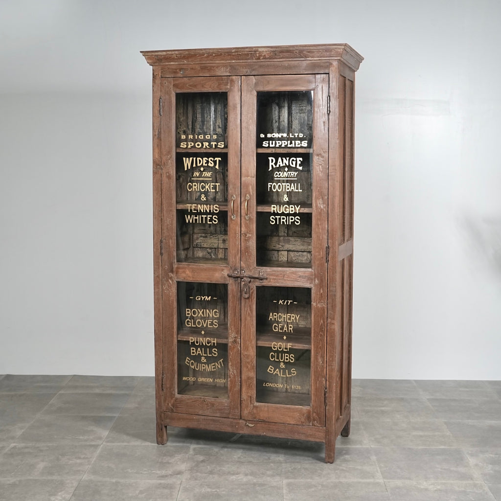 ヴィンテージ ガラスキャビネット