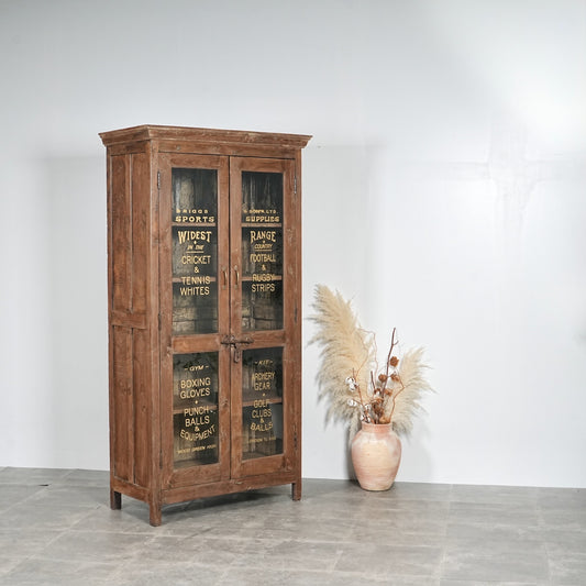 ヴィンテージ ガラスキャビネット