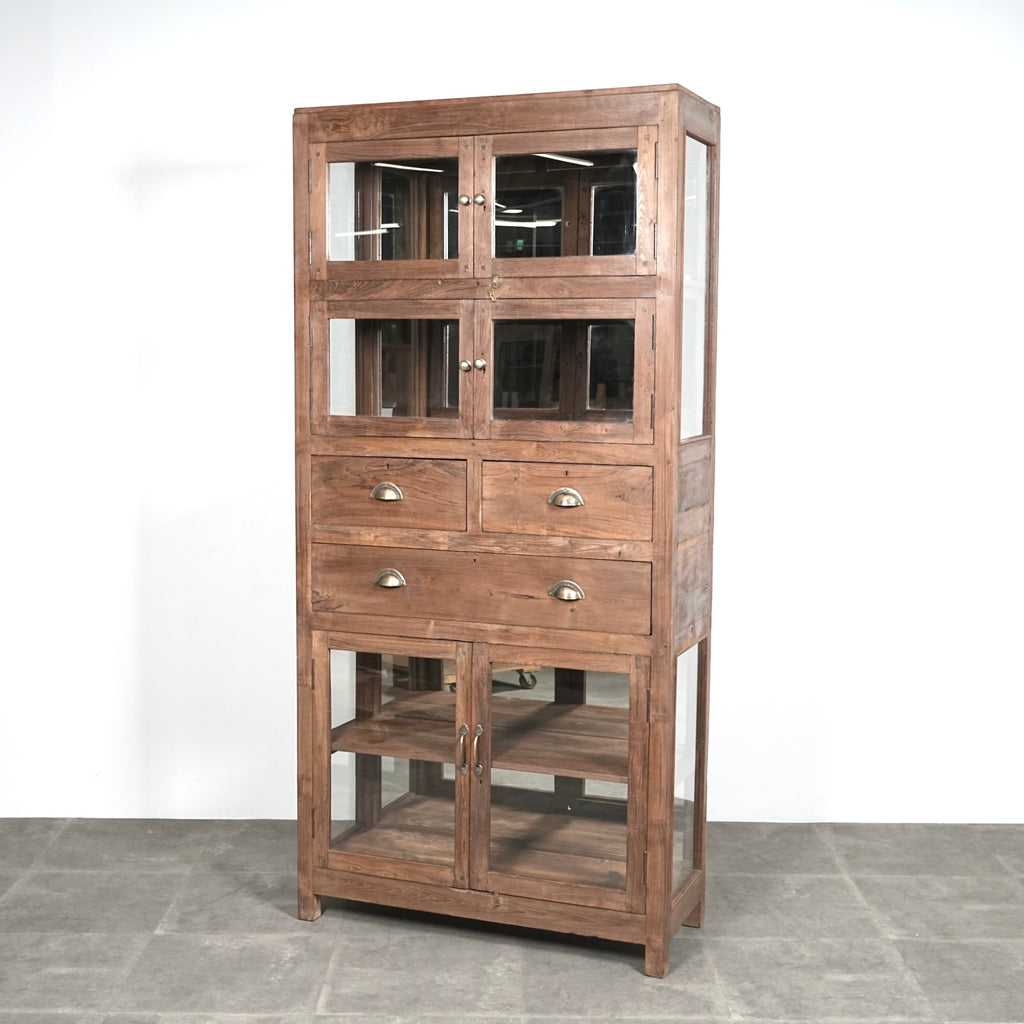 ヴィンテージ ガラスキャビネット