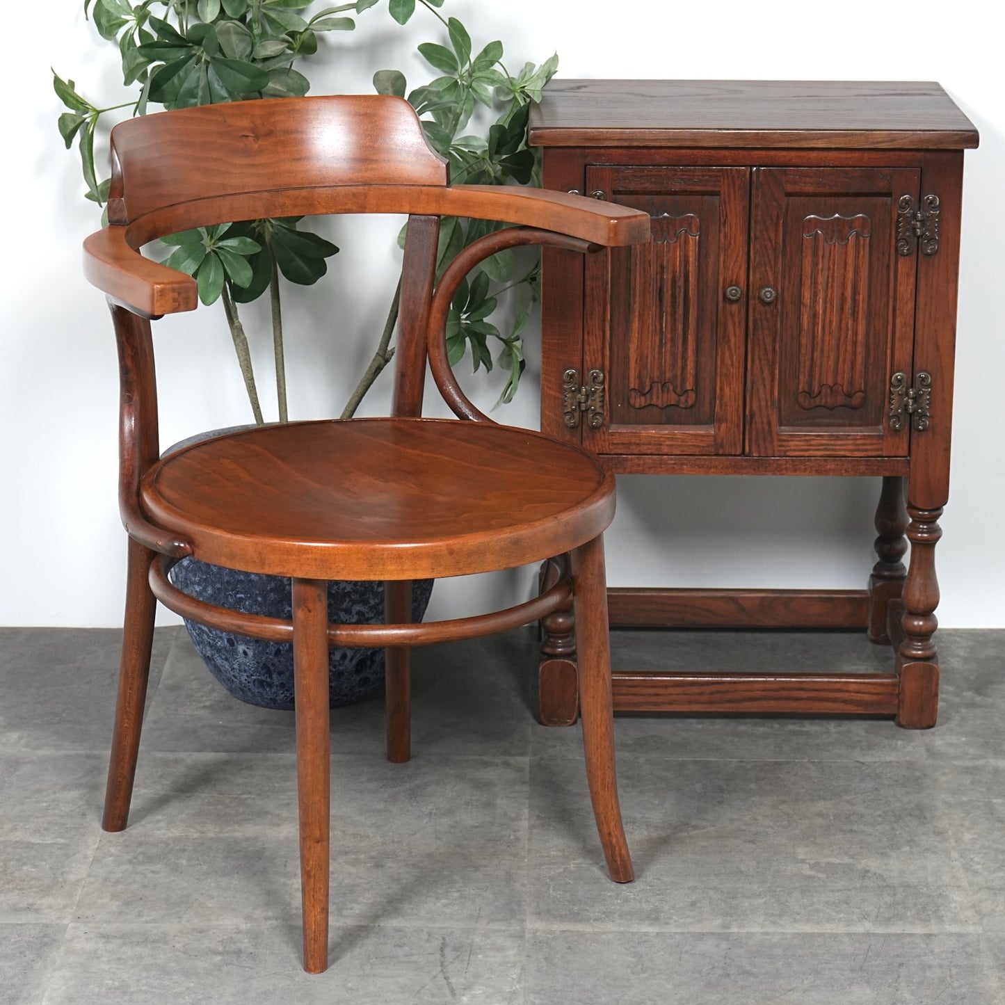 【LIGNA】ヴィンテージ ベントウッド アームチェア