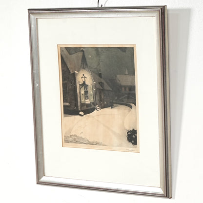 【H. Henriksen】ヴィンテージ リトグラフ 51.5cm×61cm