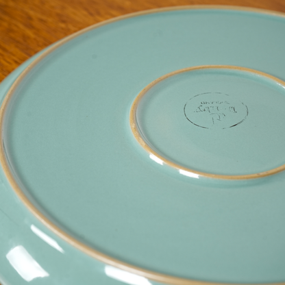 送料無料【Denby】Manor Green プレート(φ26cm)【4枚セット】