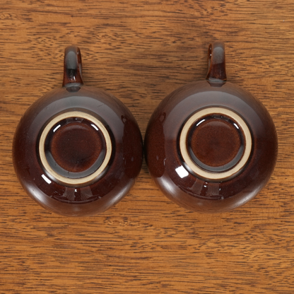 送料無料【Denby】Homestead Brown カップ&ソーサー【4客セット】