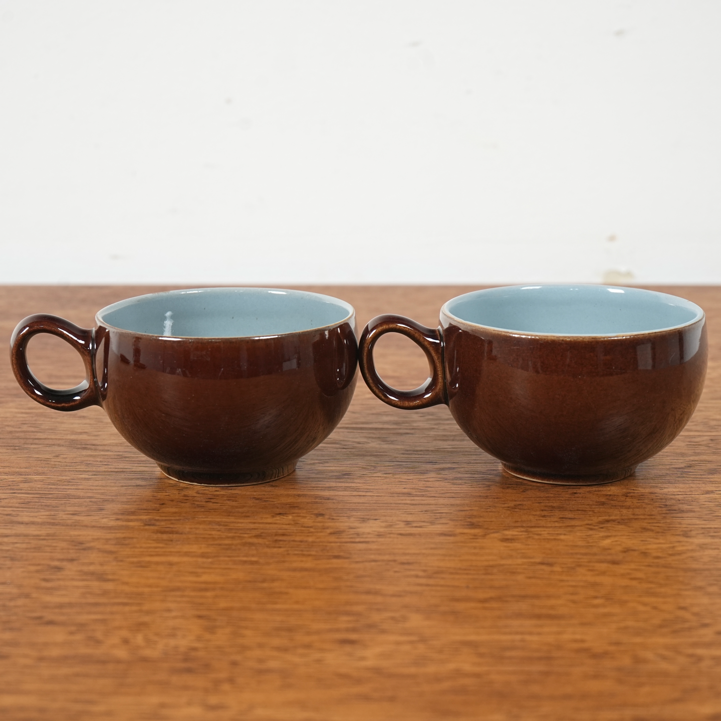 送料無料【Denby】Homestead Brown カップ&ソーサー【4客セット】